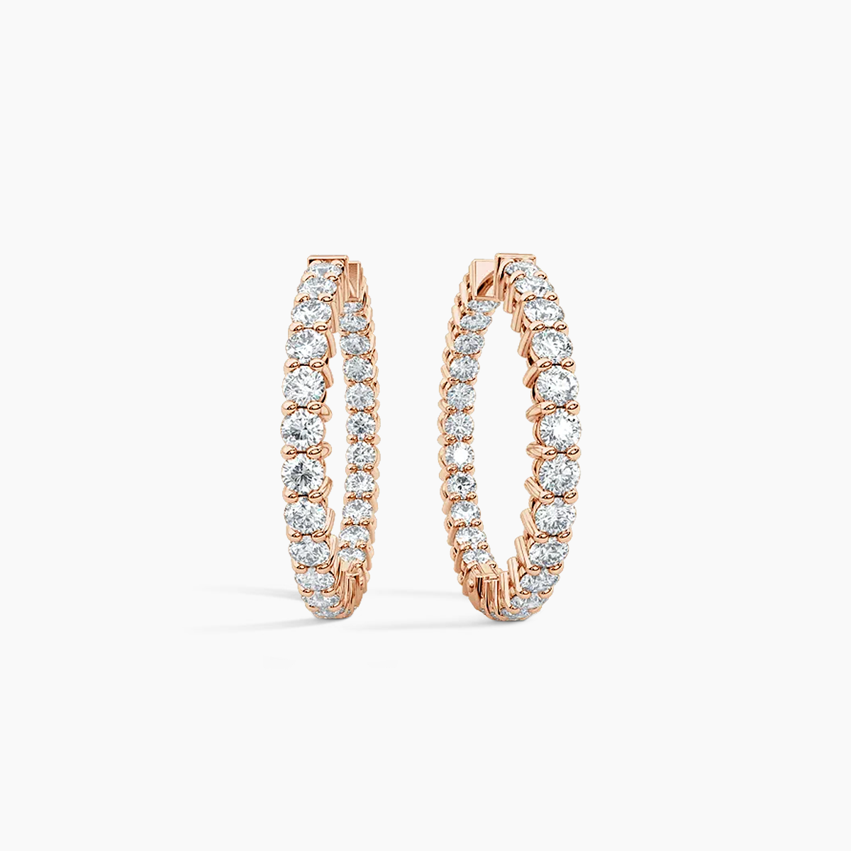 Shimmering Infinity Hoops