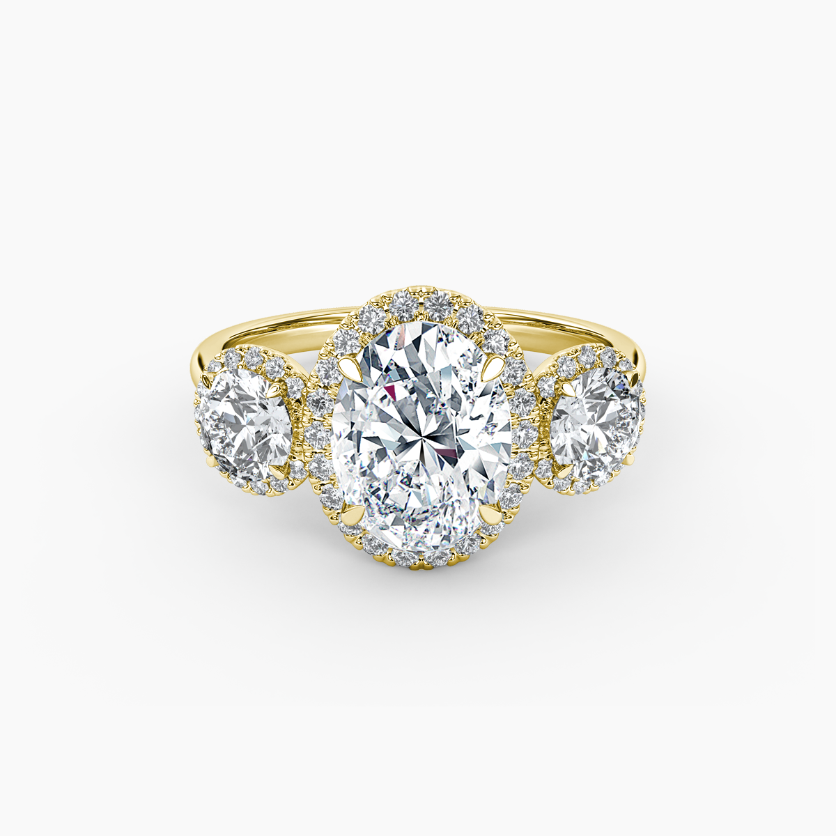 Trilogy Halo Oval Engagement Ring