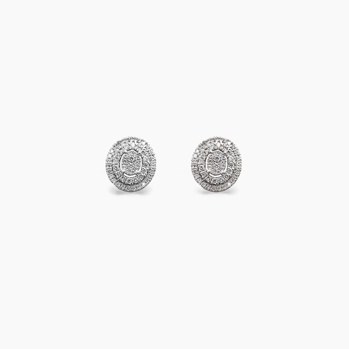 0.20ct Classic Double Halo Earrings