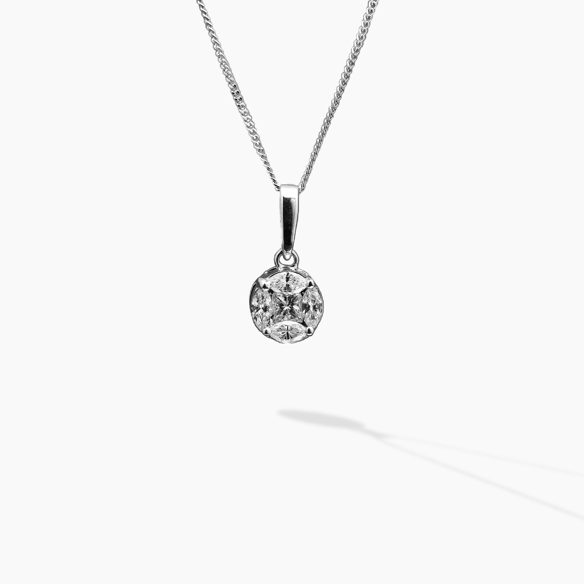 1.33ct Pure Elegance Diamond Pendant Set