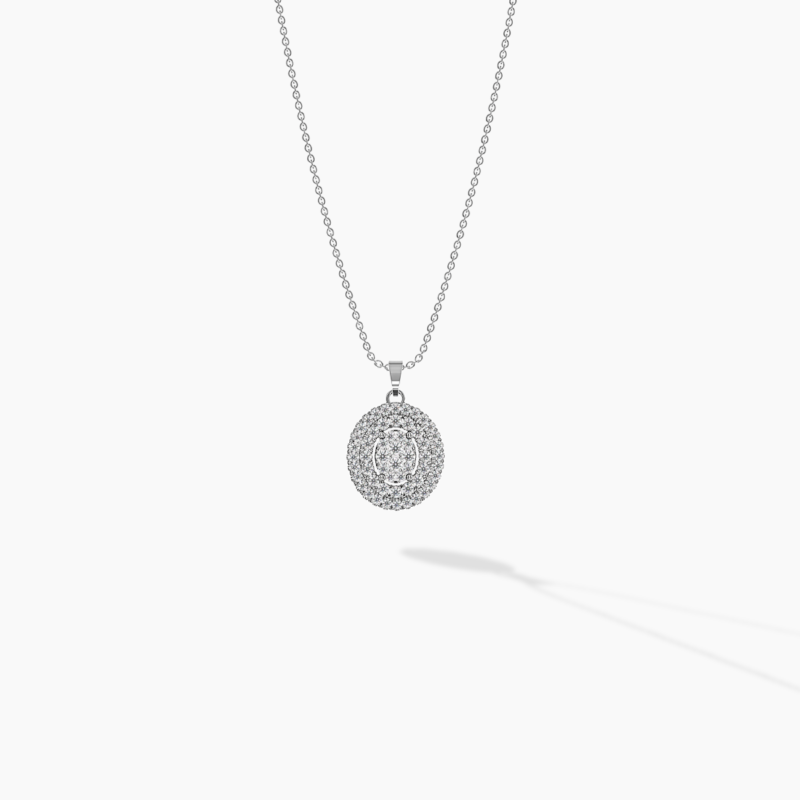 0.40ct Classic Double Halo Pendant