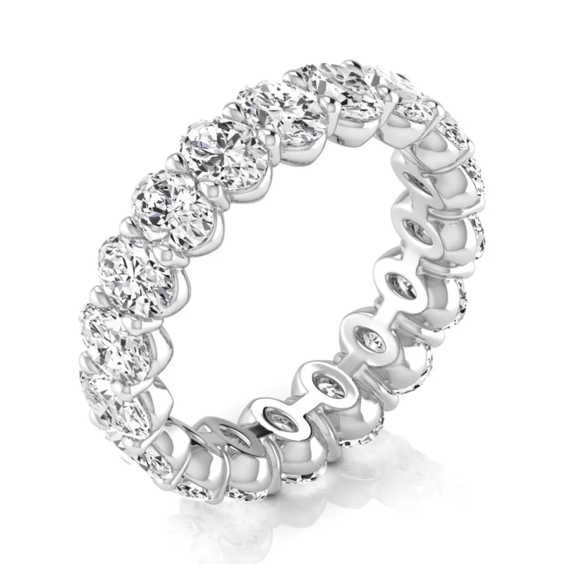 0.20 pts Oval Diamond Full Eternity Band