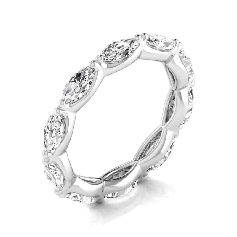 0.25 pts Marquise Diamond East-West Eternity Band